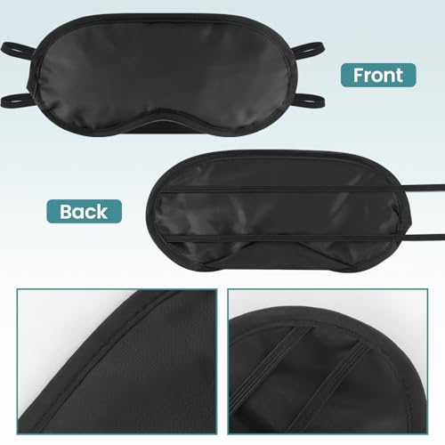 60 PCS Sleep Eye Masks Blindfolds - Light-Tight with Nose Pad & Adjustable Strap, Bulk Comfortable Breathable Party Supplies for Team Building Travel, Black Eye Cover for Women Men - color: 60 Pcs Blindfolds Bulk