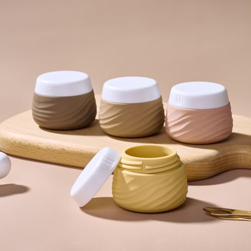 Eternal Moment Travel Containers for Toiletries 1.7 OZ Cosmetic Jar - color: Apricot, size: 50ml