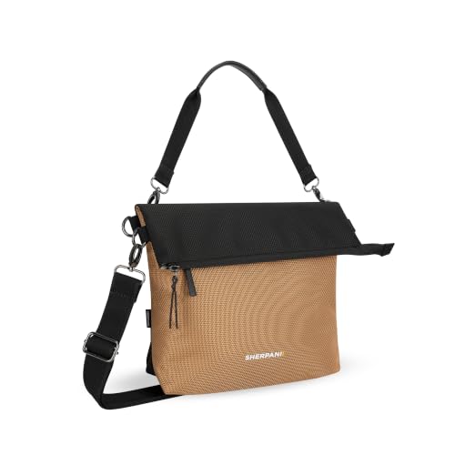 Sherpani Vale, Anti-Theft Crossbody Tote for Women - color: Brown Sand