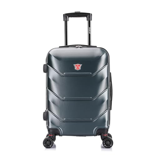 DUKAP ZONIX 20-Inch Carry-On Hardside Spinner Luggage Lightweight Green - color: Green, size: 20 Inch