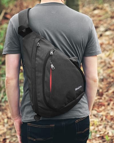 OutdoorMaster Sling Bag, Hiking Daypack, Crossbody Shoulder Chest Urban - color: Classic Black