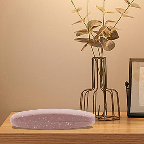HSYMQ 3PCS Glasses Case, Eyeglasses Case Hard Shell, Reading Hard Glasses Cases for Women Men - color: White Pink Purple