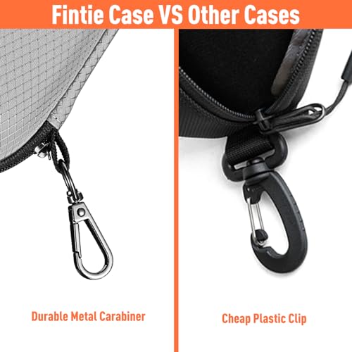 FINTIE Sunglasses Case, Hard EVA Shell Shockproof Sport Glasses Case - color: Grey