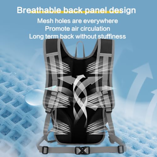 15L Hiking Backpack Small Travel Camping Packable for Men Women,Black - color: Black