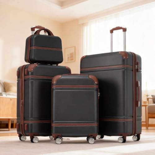 Carry on Luggage with Wheels 4 Piece Hardshell Suitcase Set Spinner,A2 - color: A2
