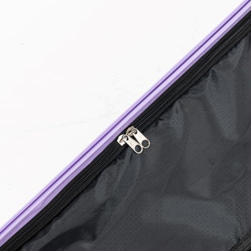4-Piece Hardside Luggage Set, Lightweight ABS Suitcase with 360° Dual Spinner Wheels, TSA Password Lock, Portable Travel Luggage, Purple