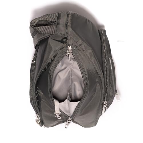 Baggallini Securtex Anti-Theft Vacation Convertible Sling - color: Charcoal