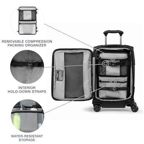 Travelpro Crew Classic Softside Carry-On Luggage, Black, 20-Inch - color: Black