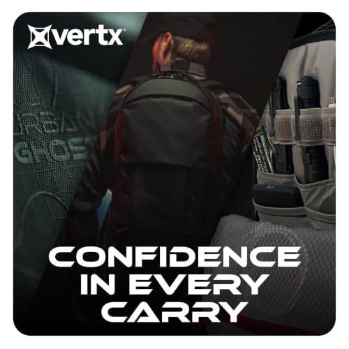 Vertx Urban Ghost Tactical Backpack (20L) – Durable Ripstop CCW Carry Pack with Rapid Access Tab, Lockable Zippers, It's Black - One Size - color: It's Black - 20l, style: Urban Ghost Pack 20l