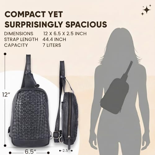 Genuine Leather Body Bag, Unisex Casual Travel Sling | Handcrafted Crossbody Side Organizer, Trendy Durable Secure Travelling Essentials Kept Bag For Daily Use & Active Commuters - color: Grey