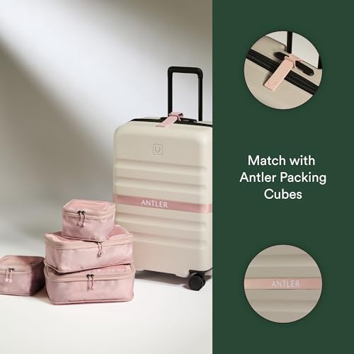 Antler Adjustable Hardside Luggage Strap, Moorland Pink, 67x1.4 - color: Moorland Pink