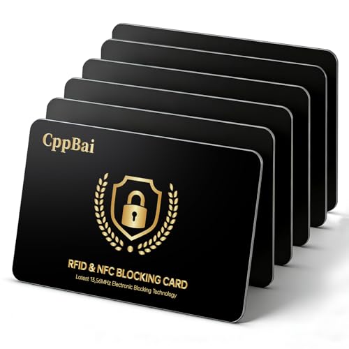 RFID Blocking Card 6 Pack, Credit Card Protector