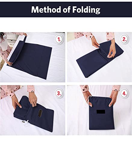 Sleeping Bag Liner All-Season Travel Sleep Sack for Adults - color: Navy, size: 83x71"
