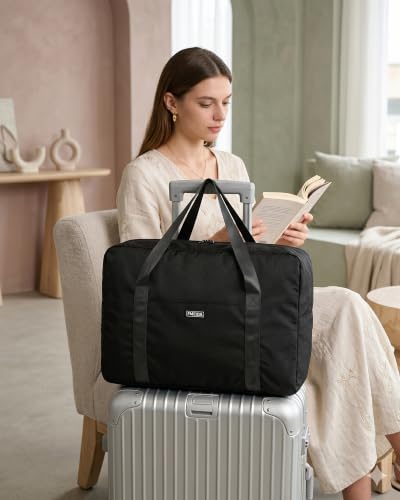 For Frontier Airlines Personal Item Bag 18x14x8 Travel Duffel Bag Carry on - color: Black