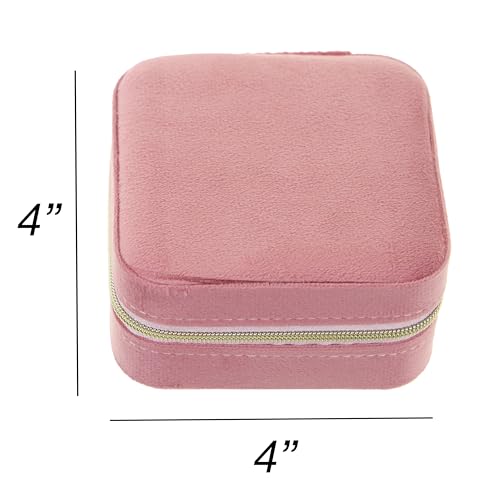 Travel Compact Jewelry Organizer - Zipper Closure Case for Earrings– Travel