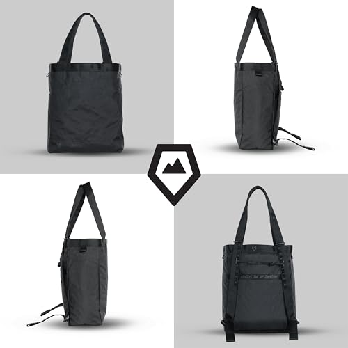 WANDRD Tote Backpack - Travel Tote Bag and Travel Backpack In One - Bag For Commuting and Everyday (Black)