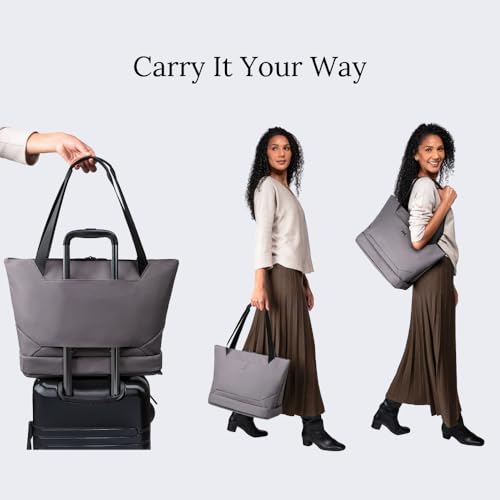 Knack Expandable Laptop Tote, 16-Inch Laptop, 18L-26L - color: Alloy Gray, style: Laptop Tote