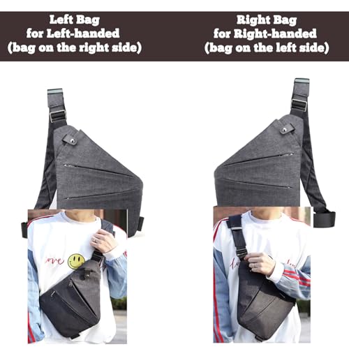 Anti Theft Travel Bag,Crossbody Travel Bag - color: Green, style: Left Shouler