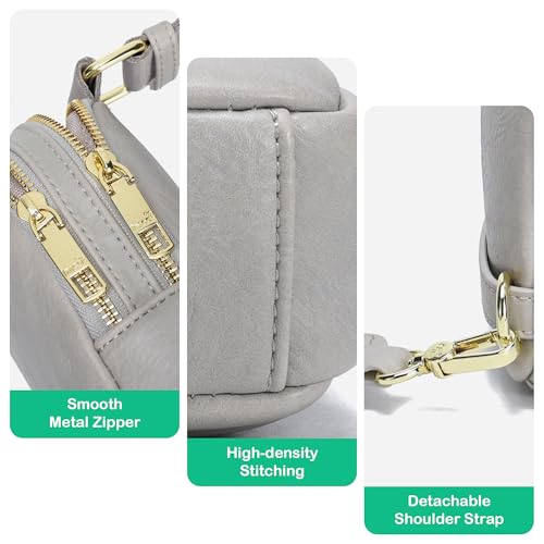 INICAT Anti Theft Crossbody Bag for Women, Small Sling Purse - color: Ash Grey, size: Small