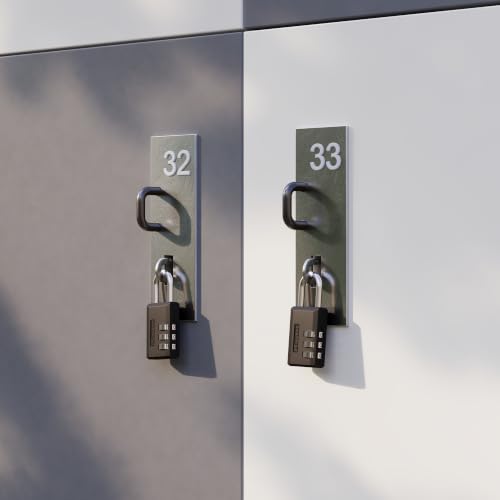 Master Lock Combination Padlock, Resettable 3-Digit Code 2-Pack 647BLKEC2