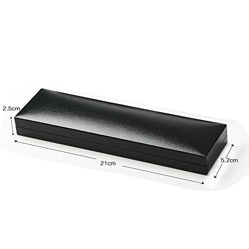 Oirlv Black Necklace/Bracelet Gift Box Jewelry Display Storage Case - color: Long necklace box