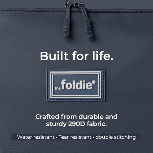The Foldie Foldable Travel Bag for Women - 40L Weekender Bag with Multiple Pockets - Carry On Expendable Travel Bag - color: Grey