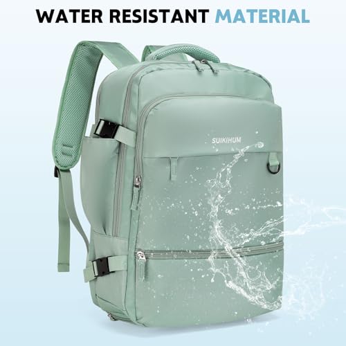 Travel Backpack,Carry on Flight Approved Daypack,Personal Item Bag - color: Green