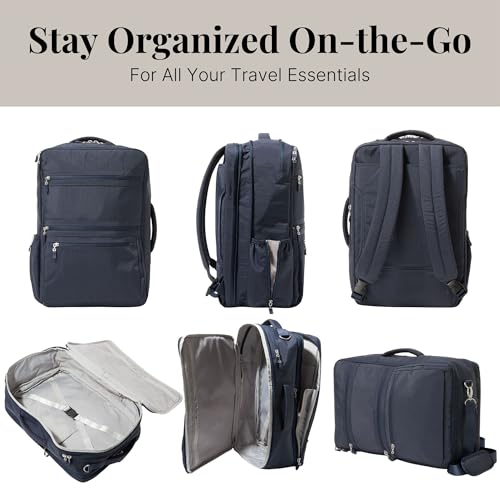 Baggallini Modern Convertible Travel Backpack - color: French Navy