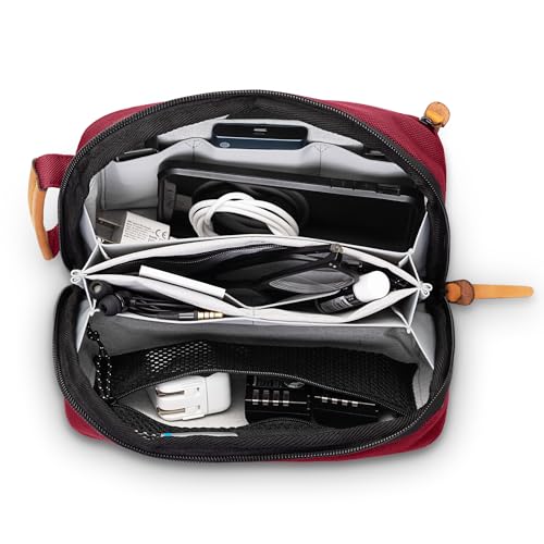 TRIPPED Travel Gear Tech Organizer Pouch for Cables and Accessories - color: Red
