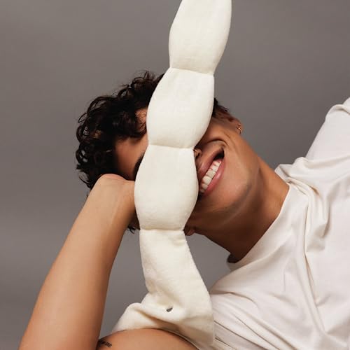 nodpod Patented Gentle Pressure Sleep Mask, Weighted Eye Mask - color: Bone Cotton
