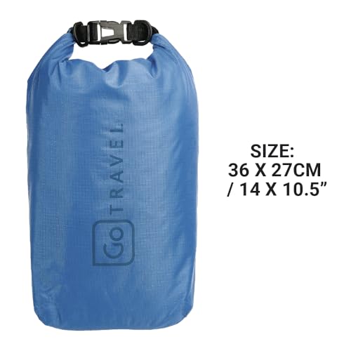 Go Travel Wet or Dry Bag, Polyester Waterproof Bag, Blue, 5 Liters