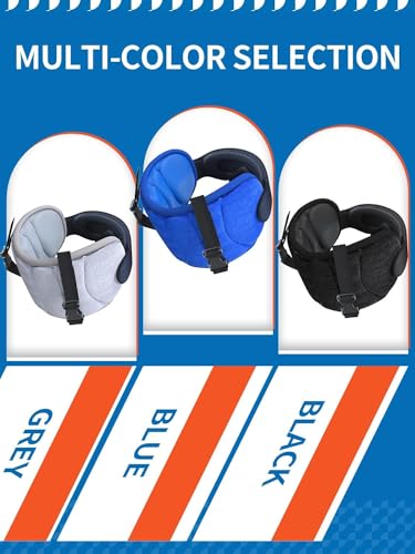 SARISUN Travel Pillow for Airplanes Sleep, Seat Strap for Stable Support - color: Purple