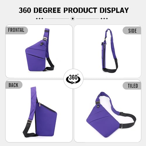 Anti Theft Travel Bag, Travel Anti Pickpocket Purses - color: Violet
