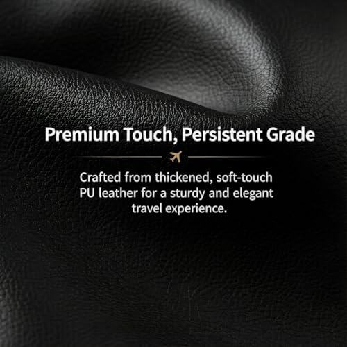 Passport Cover Travel Wallet Holder Case PU Leather Black - color: Black