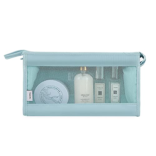 Belsmi 8 Set Packing Cubes with Shoe Bag - Compression Travel Luggage Organizer - color: Style A - Blue