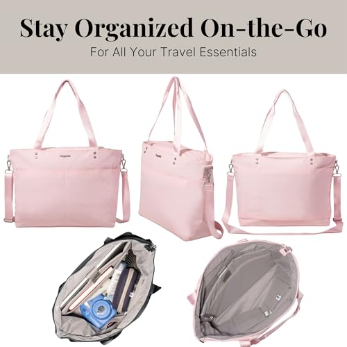 Baggallini Carryall Laptop Tote - color: Bagg Pink