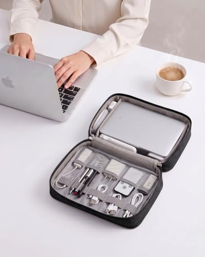 OrgaWise Electronics Travel Organizer, Two-Layer Tech Case - color: Two layer-Black