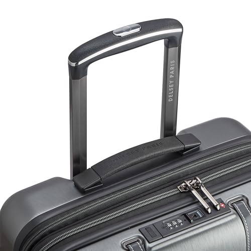 DELSEY PARIS Cadence, 20 Inch Carry-On Hardside Luggage, Silver - color: Brushed Silver, size: Carry On 20 Inch