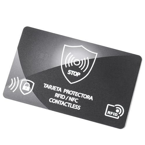 RFID Blocking Card,Credit Card Bank Debit Contactless Theft Prevention NFC Blocker Protector,Protection for Entire Wallet - color: B-1 Pcs Black