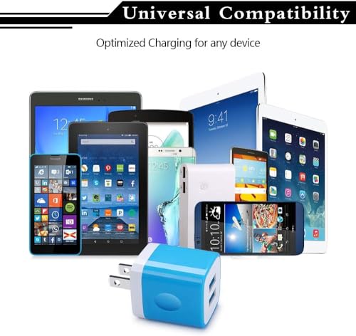 USB Wall Charger,Charging Block,5Pack 2.1A Wall Plug Power Cube USB Brick