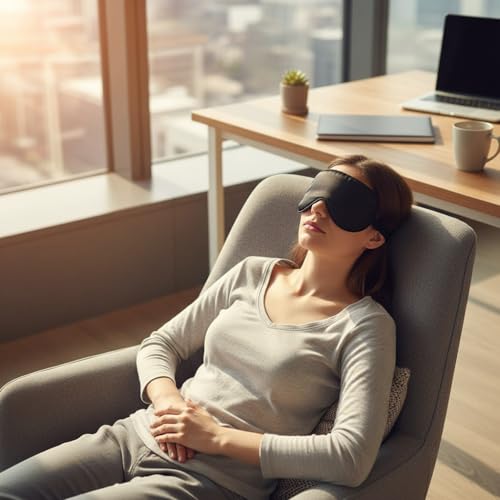TONDAZHIYO Sleep Eye Mask, 5 Pack Blackout Blindfold, Soft Comfortable Eye Cover for Women Men, Night Travel Nap Yoga (5)