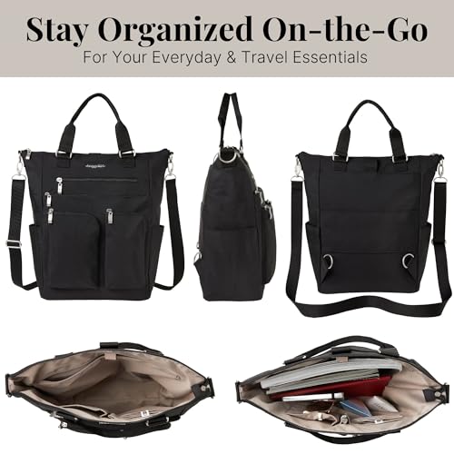 Baggallini womens All Set 3 in 1 Tote BackpackAll set 3 in 1 Backpack - color: Black