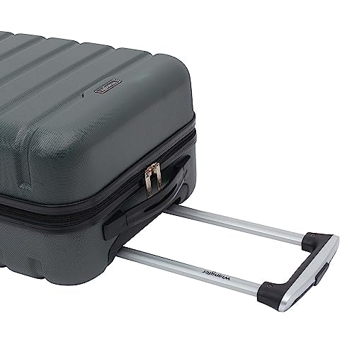 Wrangler 22" Hardside Spinner Carry-On Luggage, Olive - color: Olive