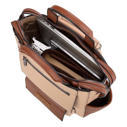 Montana West Wrangler Women Backpack Purse - color: D-classic Tan