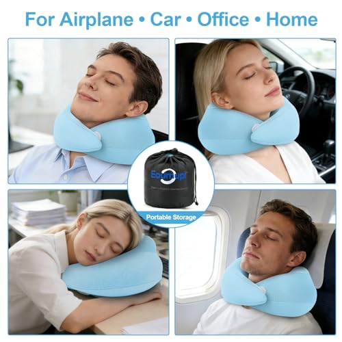 Neck Pillow Airplane,Plane Pillow for Long Flight,Travel Pillow Blue - color: Blue