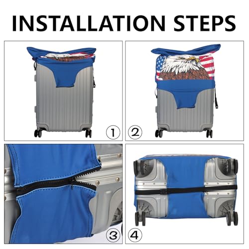 Travel Luggage Cover Protector Stretchable,Washable&Anti-Scratch,Fits 18-32 Inch case (Eagle, XL(29-32 inch)) - color: Eagle, size: XL(29-32 inch)