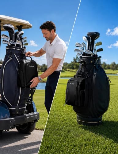 Ventilated Golf Shoe Bag with 2 Zip Side Pockets, Black - color: Black