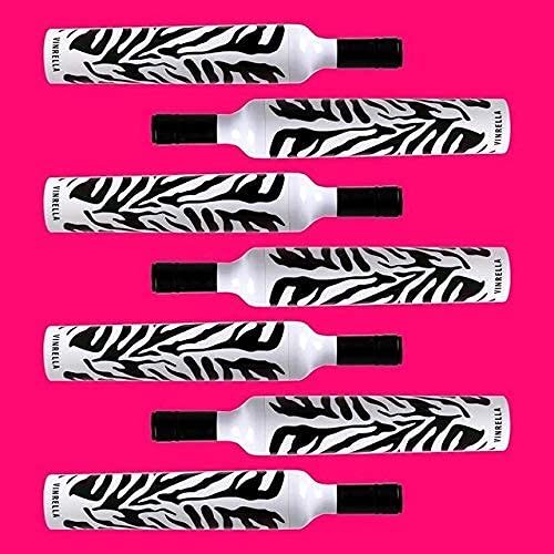 Vinrella Wine Bottle Umbrella - color: Zebra Striped