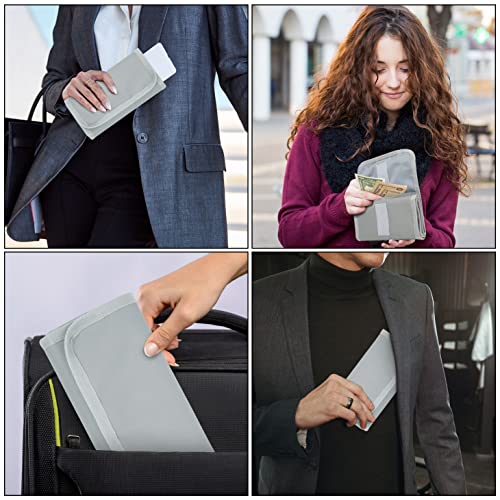 Money Organizer with Zipper,Cash Envelopes Budget Binder - color: Gray Green