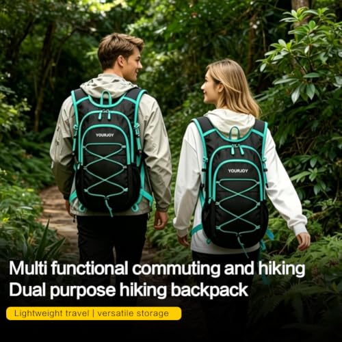 15L Hiking Backpack Small Travel Camping Packable for Men Women,Blue - color: Gray
